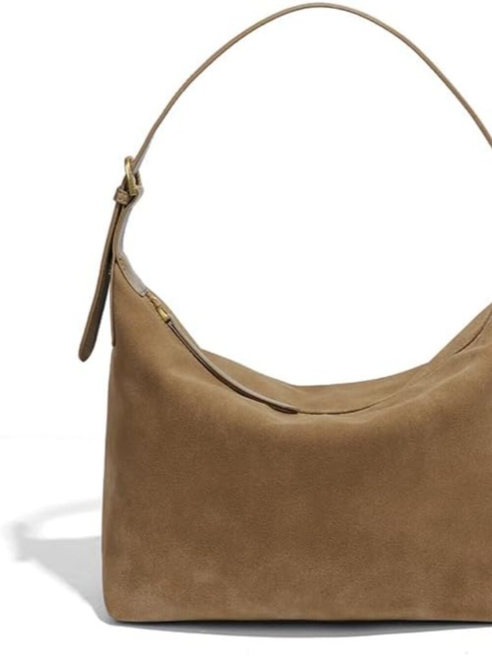 Suede Hobo Bag For Women,Vintage Shoulder Crossbody Purse,Fause Suede Handbag 2